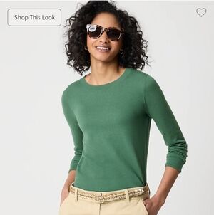J. Crew Green Teddy Sweater